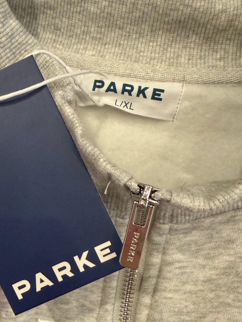 PARKE NYC Exclusive Zip Up New York City Logo Mock Neck Size L/XL - Picture 4 of 8